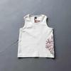GLYDE Besticktes Ärmelloses Hochwertiges Lockeres Baumwoll Damen Herren Tanktop Streetwear