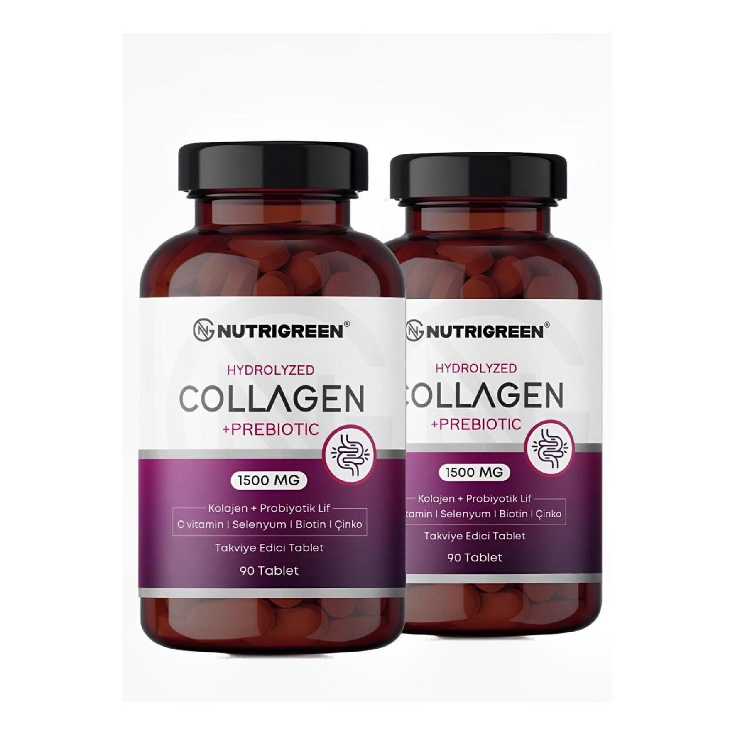 

100%natural Hydrolyized Collagen Probiotic 90 Tablets 2 Boxes