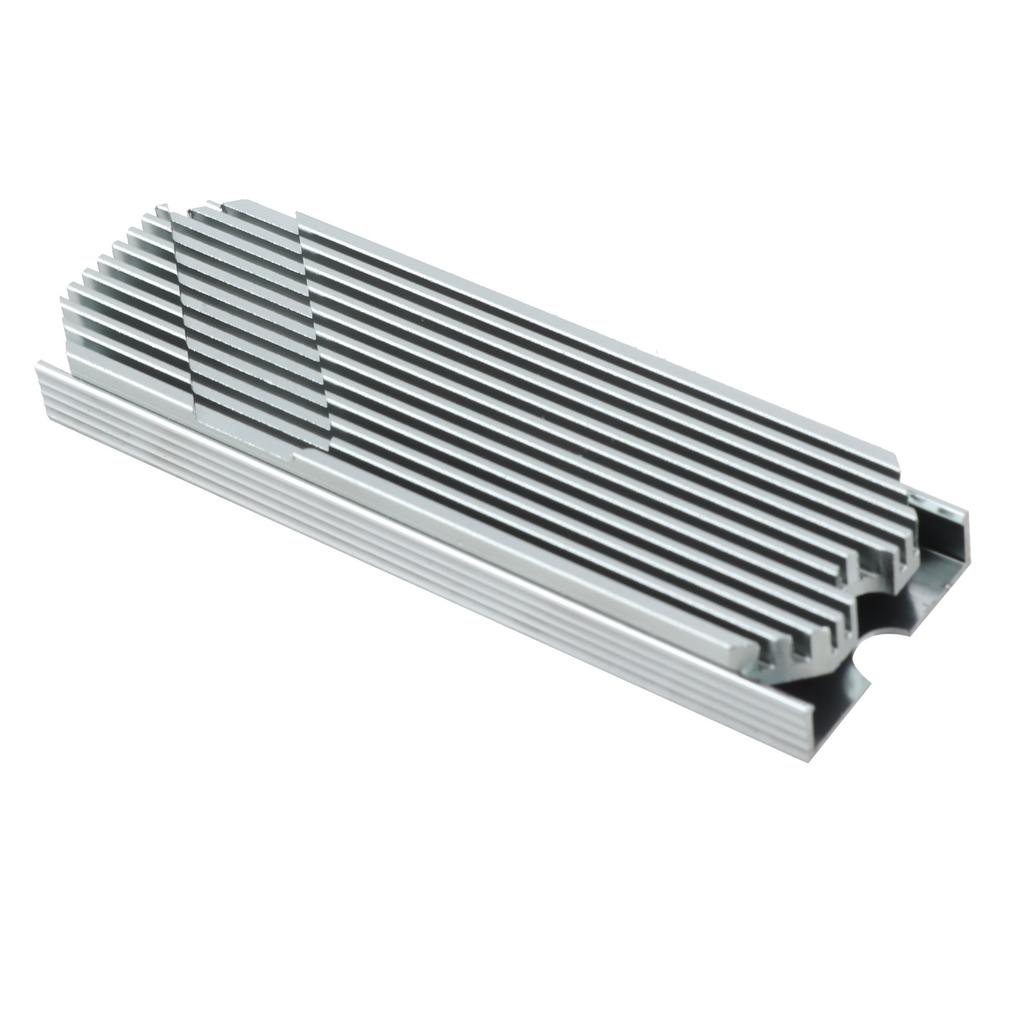 M.2 2280 SSD Heatsink Anodized Aluminium Alloy Fast Heat Conduction M.2 2280 SSD Cooler for Desktop Computer Gray