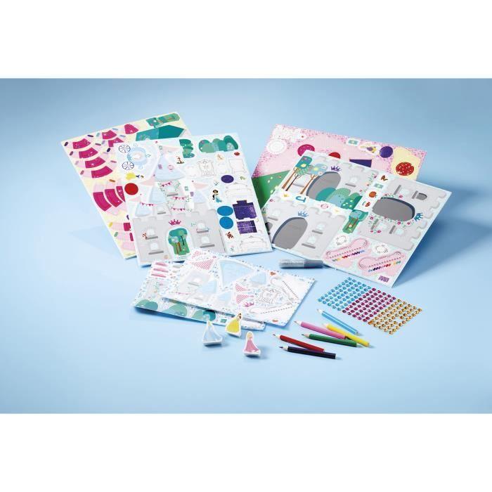 TOTUM kit créatif Disney Princesse Crée et décore ton château de Princesse