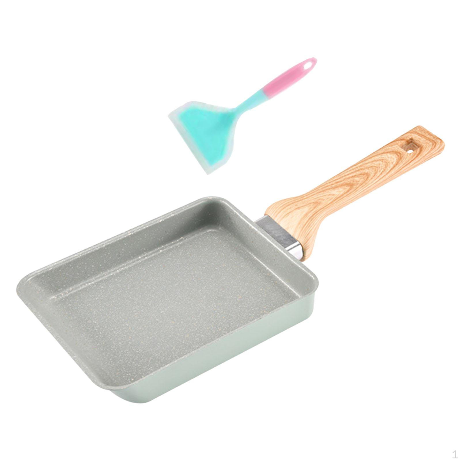 

Japanese Omelette Stove Tops Induction Green with Spatula