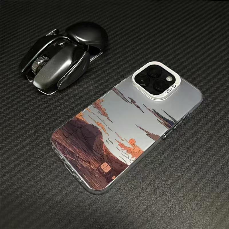 The New Sunset Is Suitable for Iphone17 Mobile Phone Case Apple 15promax/14 Anti-drop 13pro16 Europe and America 11xr.