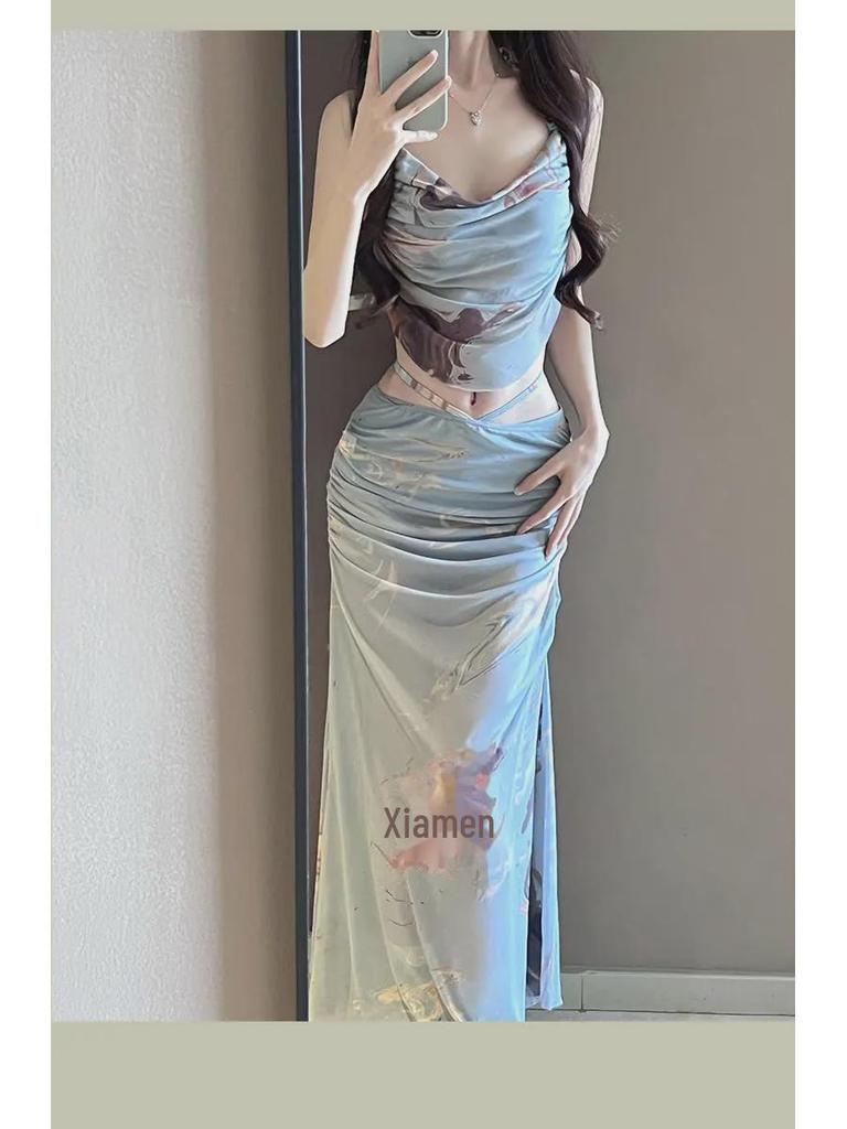 2024 Feenhaftes dreiteiliges Schlankheits-Bikini-Set - Bauchbedeckend, eleganter Hot-Spring-Badeanzug für Damen