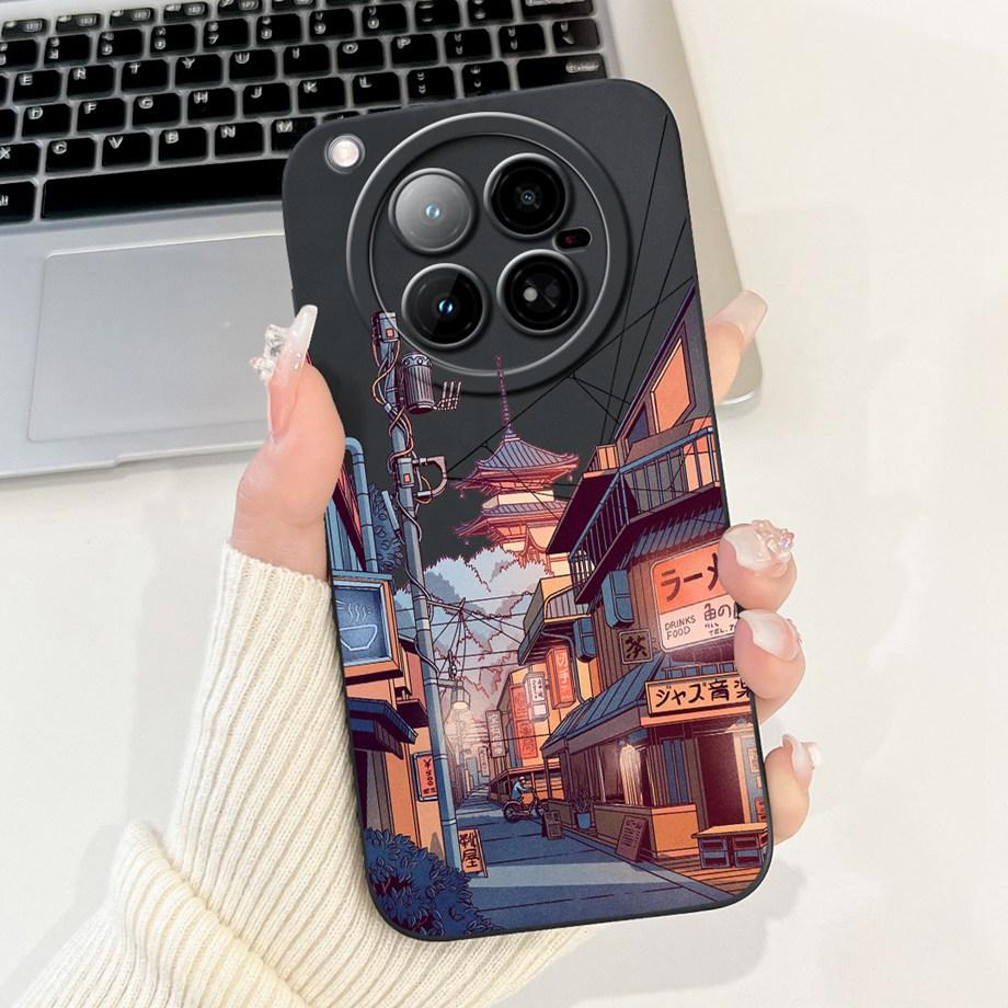 For Infinix Zero 40 4G X6860 Case Liquid Silicone Soft TPU Back Cover For Infinix Zero 40 5G X6861 Funda Gothic Black Night Capa