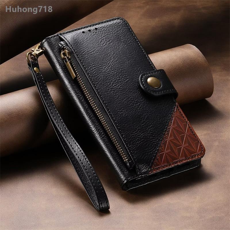 For Honor X5C X7D X8A X9b X9C X9D X50 X50i X60 200 600 Lite Smart Pro Plus 4G 5G Wallet Case Flip Leather Cover Zipper Coin Pocket Soft Full Body