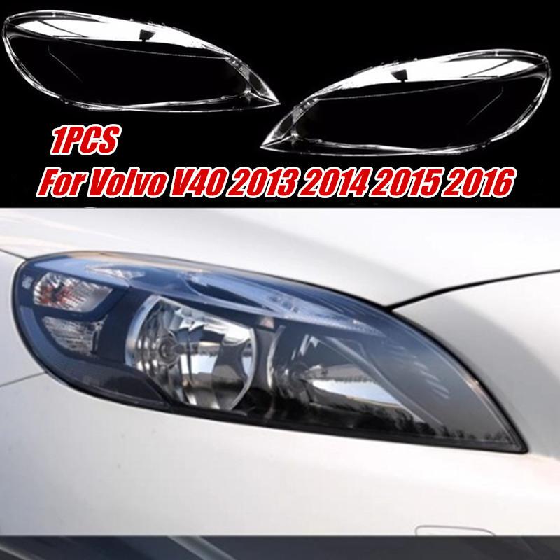 Car Headlamp Shade Cover Headlamp Cover For Volvo V40 2013 2014 2015 2016 Headlight Clear Lens Shell 1PCS Left