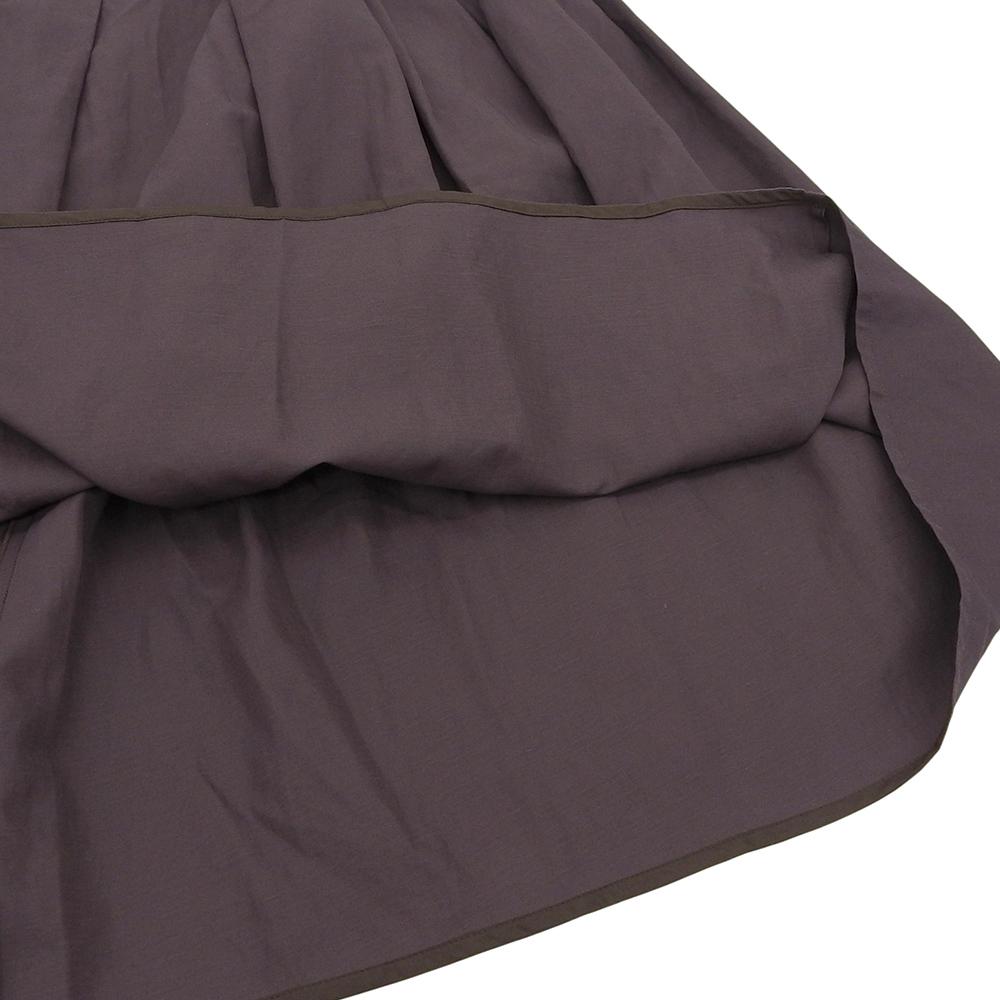 BLAMINK Linen Blend Maxi Long Skirt, Women's, Gray, Size 36, 7924-230-0343 Skirt 36 GrayUsed