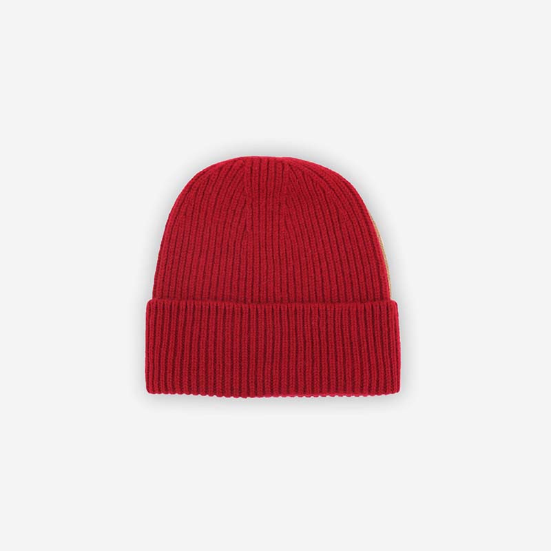 Solid 100%Wool Knitted Winter Hat Fashion Warm Hats For Women and Men