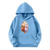 Child Fashion Lightweight Long Sleeve Pullover With Pockets  Print Hoodie