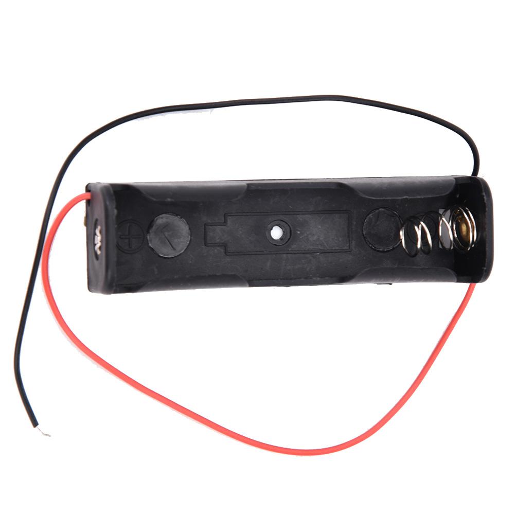 Plastic Battery Case Fit for 18650 3.7V Battery Storage Holder Case with Wire (1 Battery)