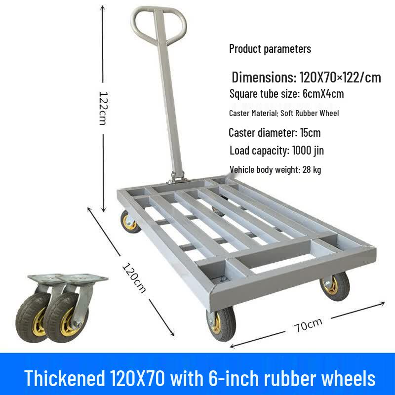 Haisidick Foldable Flatbed Trolley
