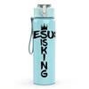 1PC Jesus King Thorn Crown Religious Print 750ml Color Plastic Sports Water Bottle Leakproof Flip Straw Lid Suitable for Sports Office Home Use