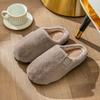 Cotton slippers women spring autumn winter indoor home use non-slip warm home couple plush winter men