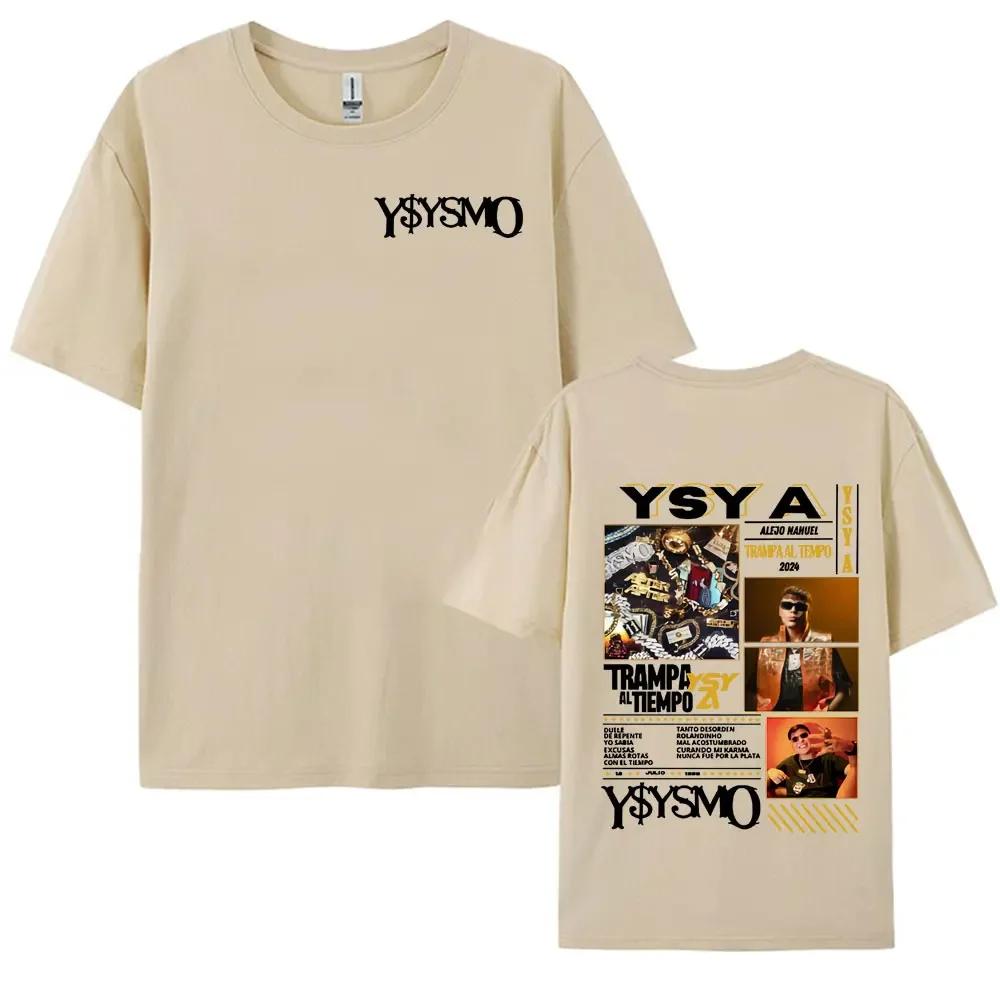 Rapper Ysy A Trampa Al Tiemopo Album Tour 2025 T Shirts Men Womens Harajuku Retro Fashion Hip Hop Tshirt Summer Cotton TShirts