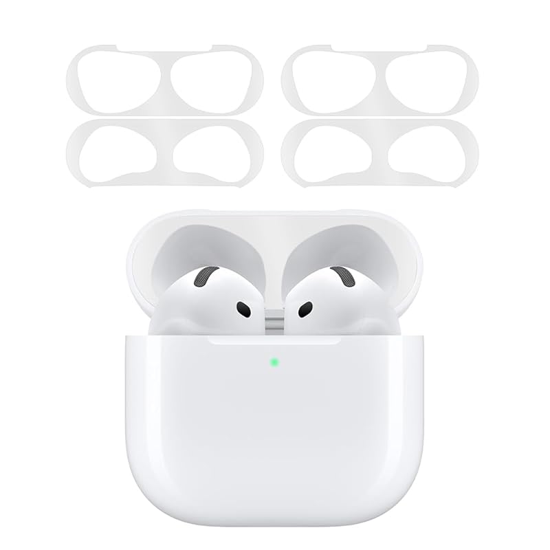 

[2024 Enhanced version] ILYAML for AirPods 4 dust guard air pods for 4 guard cover Failure prevention adsorption dust rubbish metal Intrusion