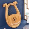 Lyre Harp 10/16/19/21/24 Strings Piano Harp Lyre Harp Mahogany Stringed Musical Instrument With Tuning Wrench Spare Strings