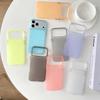 Candy Color Matte Clear Slim Phone Case For iPhone 17 16 15 14 13 Pro Max Metal Buttons Ultra Thin Hard PC Cover