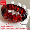 Square Beads Resin Bangle Handmade Gemstone Bracelet Retro Beaded Bracelet  for Women