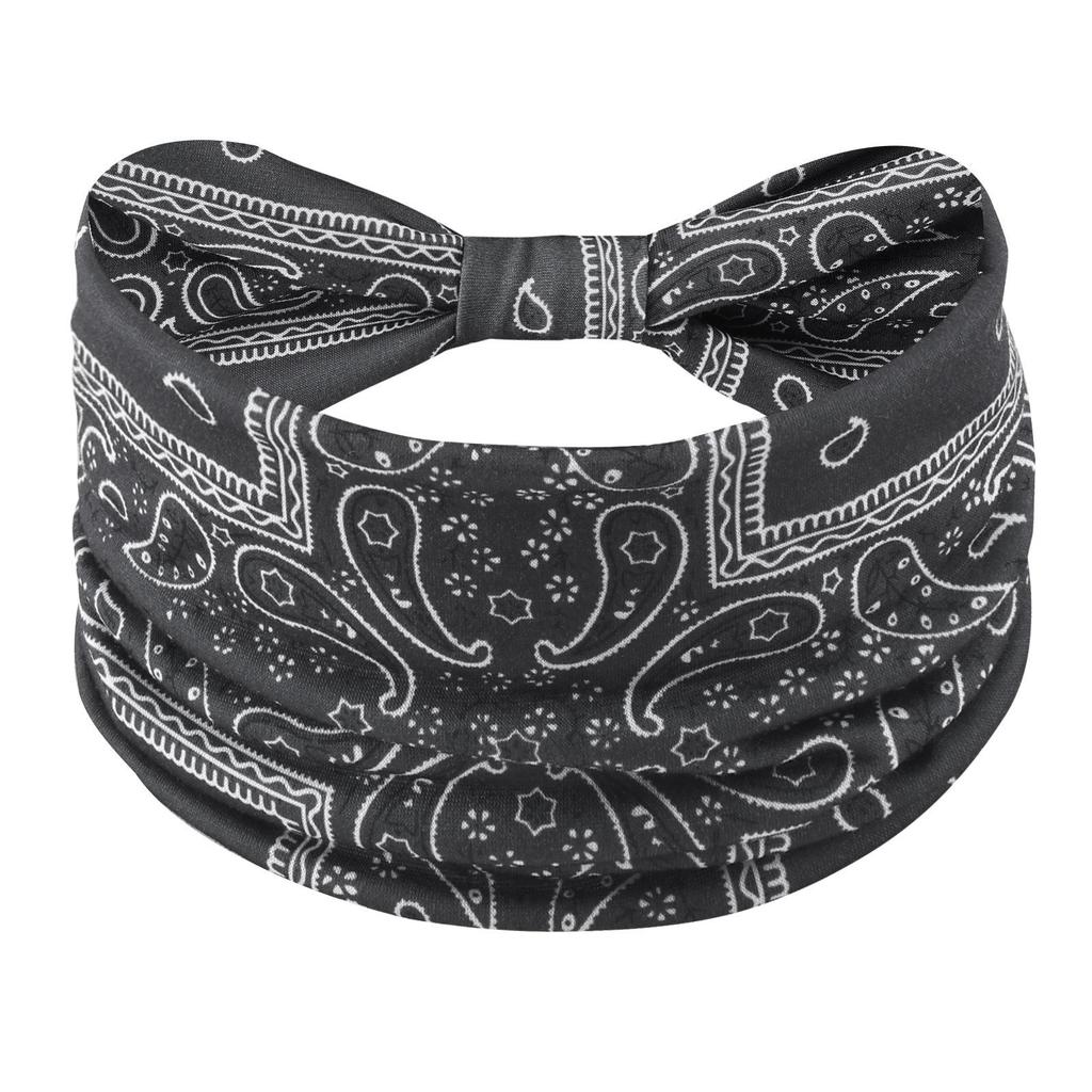 Cross-Border Women's Cotton Yoga Headband - Elastic, Sweat-Absorbing, Fashionable