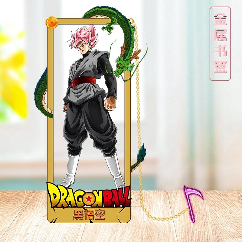 Dragon Ball Anime Action Figures Metal Bookmark Wukong Bookclip Learning Document Anime Guzi Student Decorate Kids Birthday Gift