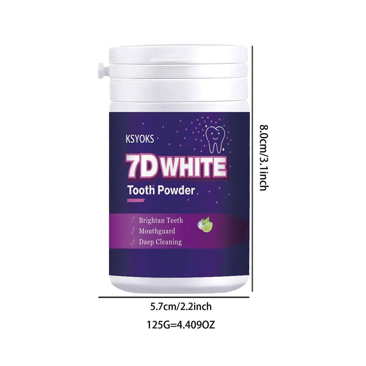 

Зубной порошок, отбеливание зубов, защита полости рта, глубокая чистка, свежее дыхание 125g