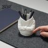 Creative Desk Organizer 3D Printed Crossed Arms Hoodie Pen Holder Large Capacity Desktop Organizer Solid Shaped Stand Stable Base Multi-Functional
