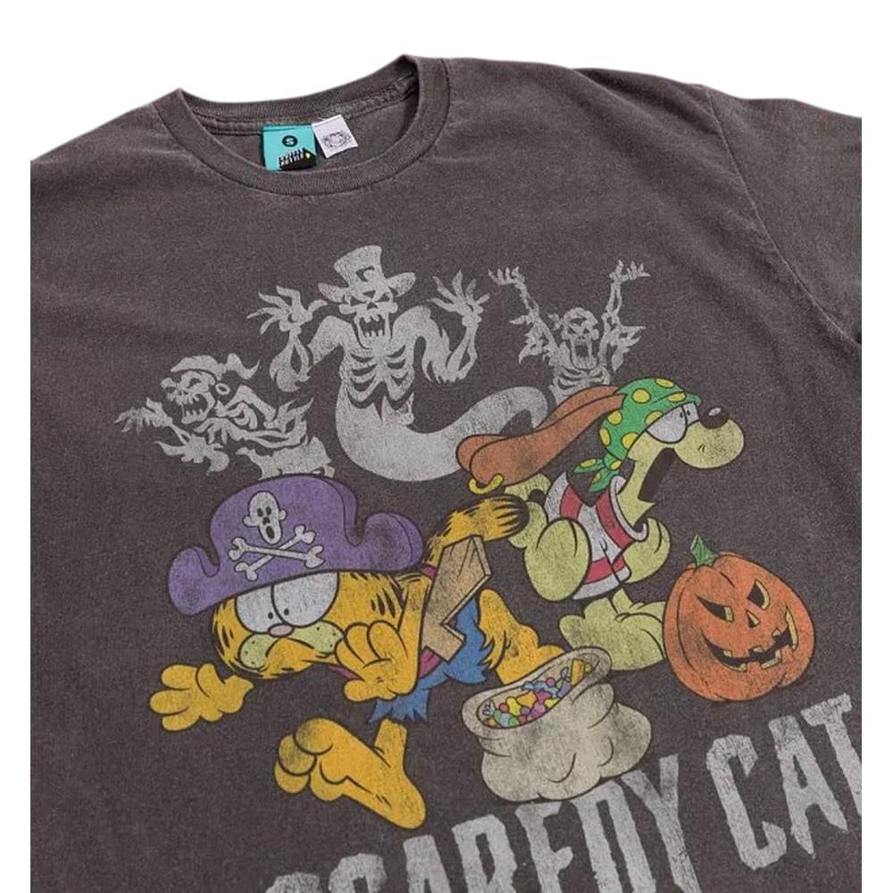 Garfield Unisex Adult Scaredy Cat T-Shirt