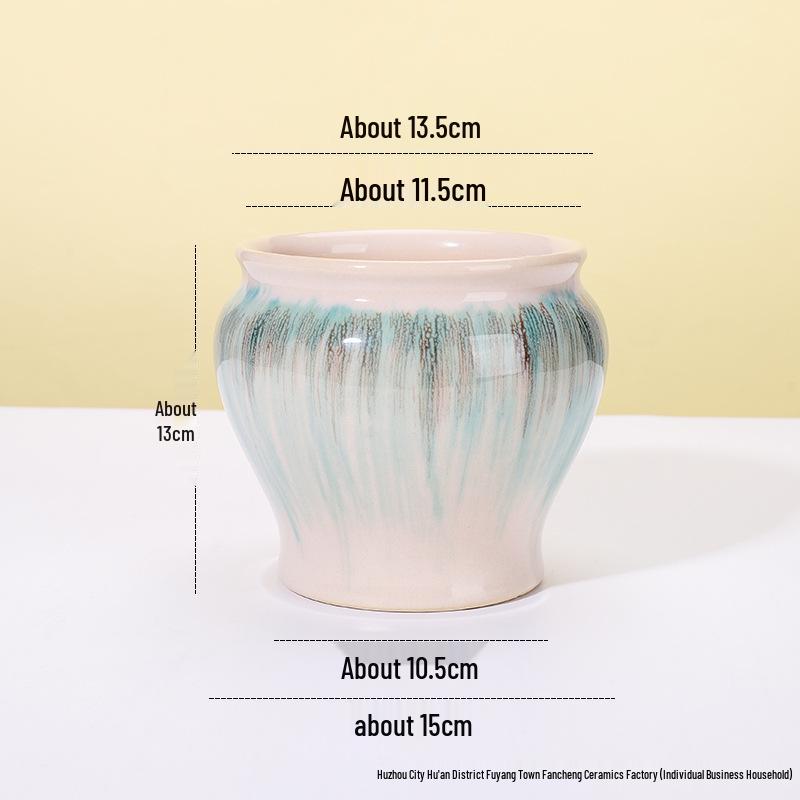 Luxuriöser Keramik-Übertopf im europäischen Stil für Phalaenopsis-Orchideen, für Balkon oder Wohnzimmer