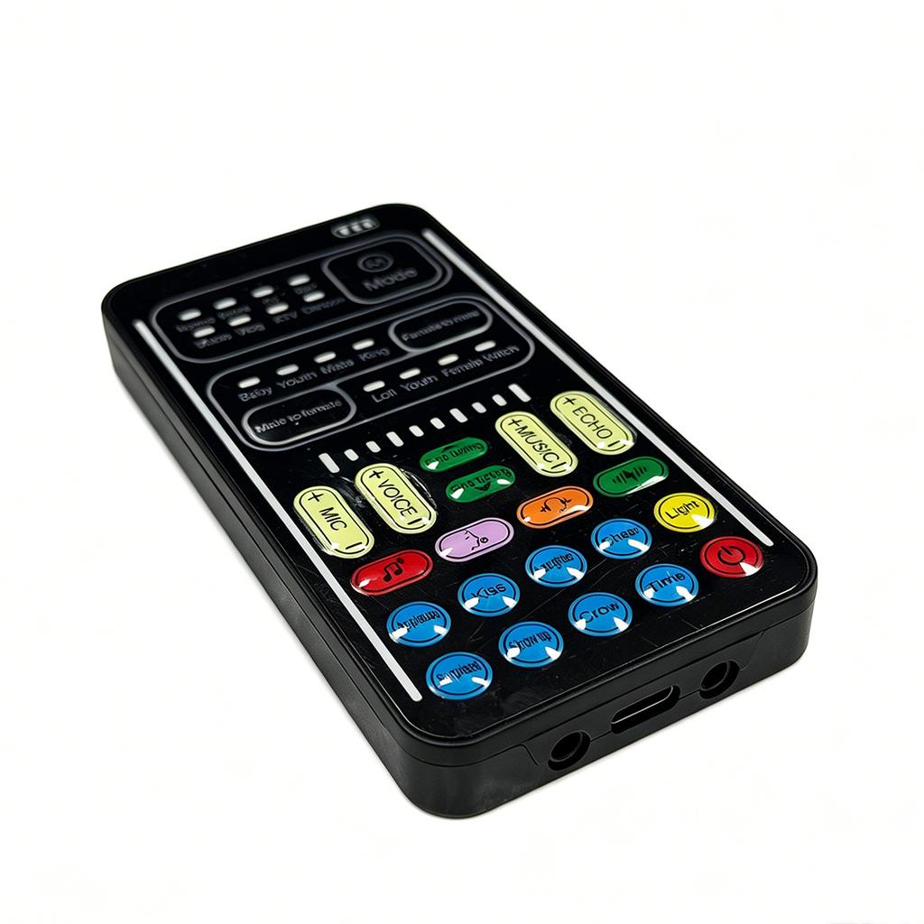 Voice Changer Sound Card, Male To Female/Female To Male, Baby/Lolita/King Modes, DJ/RAP/KTV, for Streaming