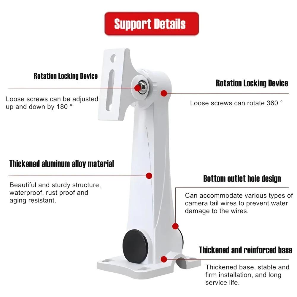 2026 Adjustable 360 Degree Aluminum Alloy Camera Wall Mount Bracket For Indoor Outdoor Security Systems Versatile Mounting
