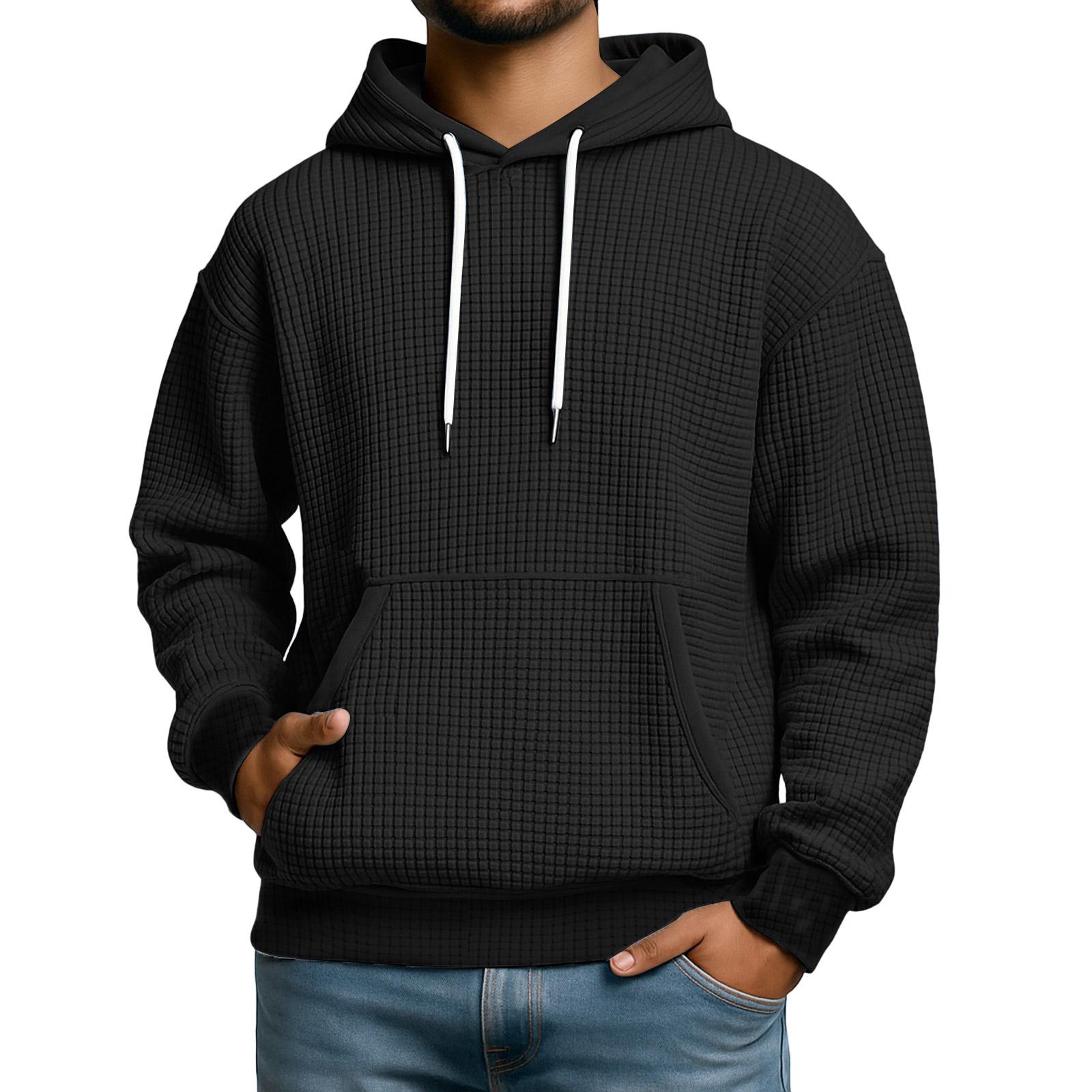 

Спортивный костюм с капюшоном, унисекс, одежда для бега, пуловер с длинными рукавами, толстовка с капюшоном M чёрный