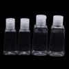 10Pcs 30/60Ml Trapezoidal Plastic Hand Sanitizer Bottles Dispenser Transparent Gel Reffillable Bottle Container With Filp Cap