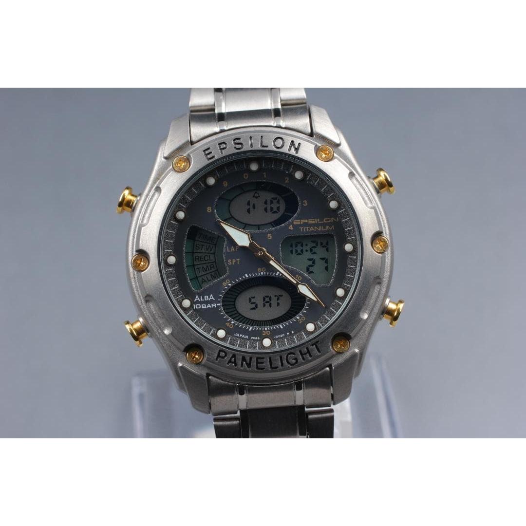 SEIKO ALBA V085-0020 Titanium Panelite Ana-Digi Watch