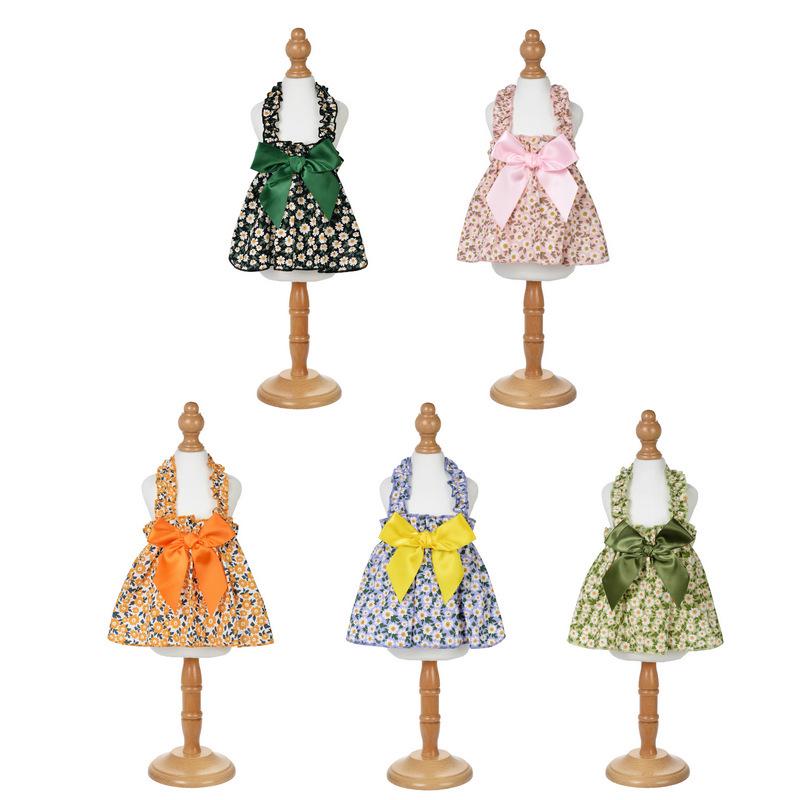 Summer Floral Skirt for Cats & Small Dogs - Cute Princess Style Outfit