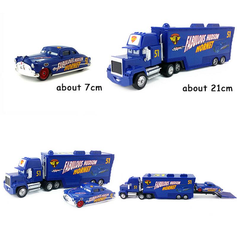Set De 2 Coches De Juguete Escala 1:55 – Camión Portador Con Rampa Extensible Y Coche De Carreras, Regalo Ideal Para Niños, Modelo De Vehículo Resistente De Aleación Y Plástico