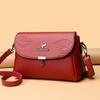 Soft Leather Embossed Single-shoulder Bag for Women, Crossbody Bag for Middle-aged Ladies