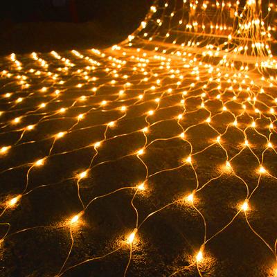 1.5x1.5/2x2/3x2m LED Vorhanglicht LED Lichterkette Netz Masche Weihnachten Party Hochzeit Neujahr Girlande Außendekoration