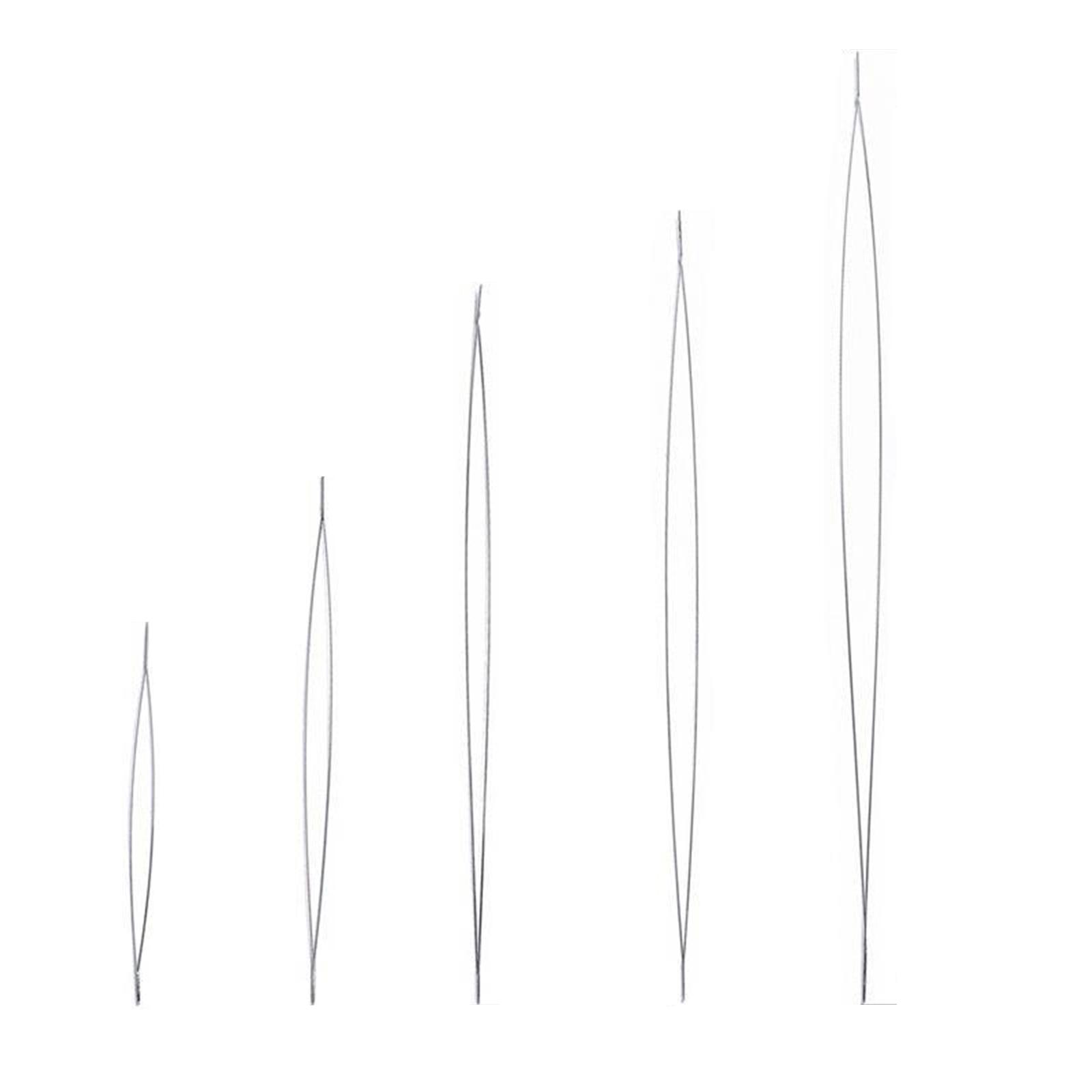 

Набор из 5 игл для бисера, нержавеющая сталь, DIY булавки для бисера, игла с большим глазком, игла для бисера, инструмент для изготовления ювелирных изделий для начинающих 5