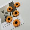 6pcs Sunflower Resin Refrigerator Magnets Creative Cute Magnetic Stickers Home Kitchen Decoration Magnets