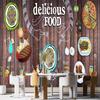 3d Pizza Wall Murals Snack Shop Wallpaper Dining Room Hotel Pizza Shop Wall Paper