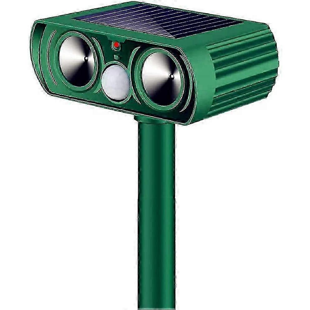 Ultrasonic Animal Repeller Outdoor, Solar Power Animal Repeller With Pir Motion, Waterproof Ultrasonic Pest Repeller Cat 25-26