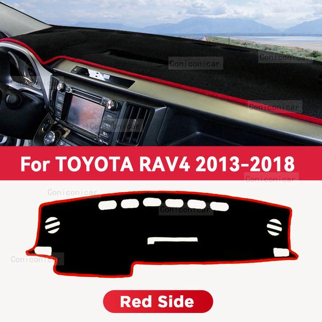 For TOYOTA RAV4 2013-2018 2017 Bil Dashboard Deksel Matte Sklisikker solskjermpute Beskyttende DashMat Pad Interiørtilbehør