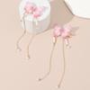 Chinese Hair Clip with Tassels Vintage Butterfly Hair Clip for Spring Summer Hanfu Side Hair Ponytail Hairpins for Teens