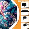 Custom Name Personalized Harley Quinn Print Umbrella, Auto Open Close, 8‑Rib Sturdy Frame, Commute Camping Hiking Use, Birthday Gift