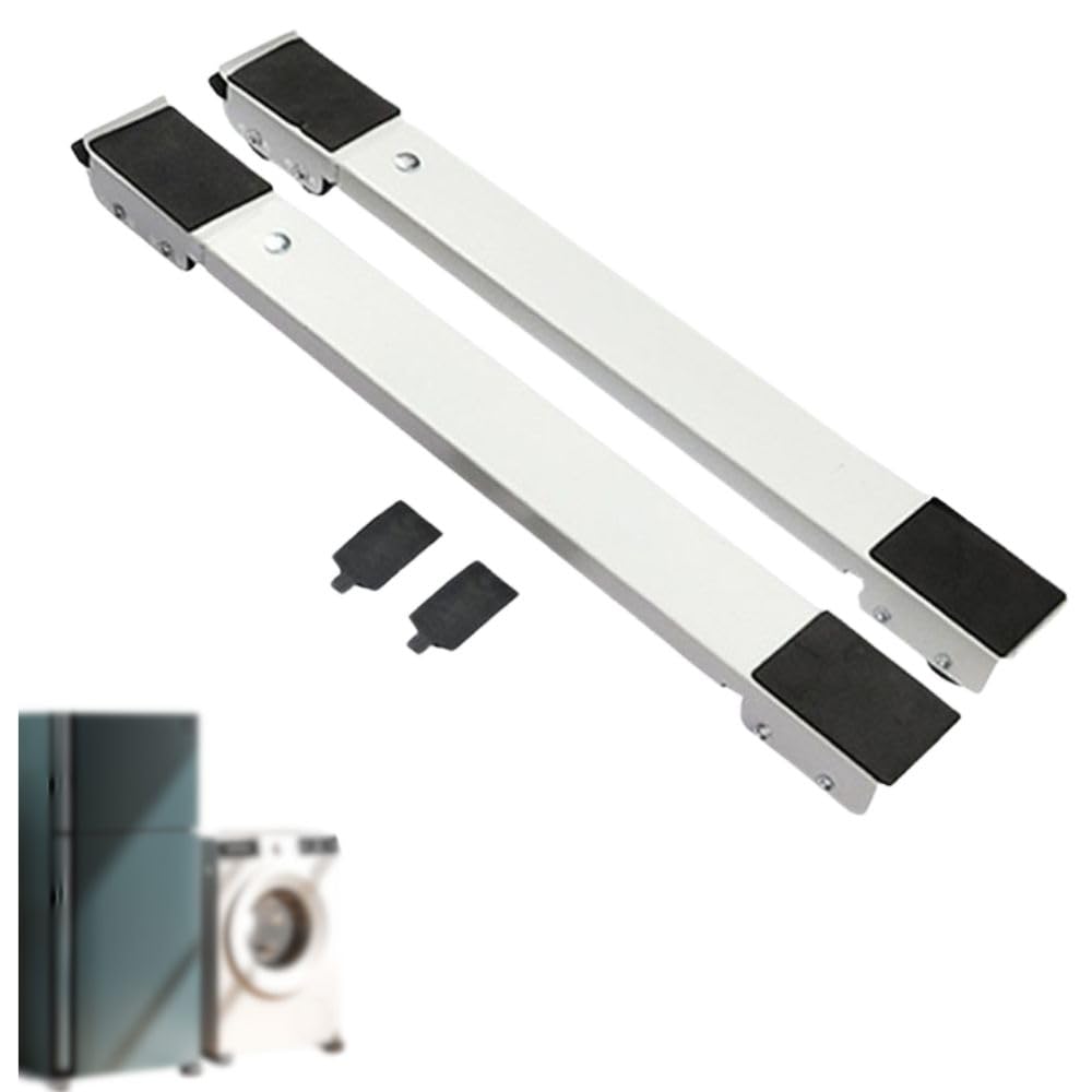 

MORABLU Washing Moving Platform with 300kg Weight Capacity Machine/Refrigerator Casters, Telescoping, Anti-Vibration, Quiet, (White) білий