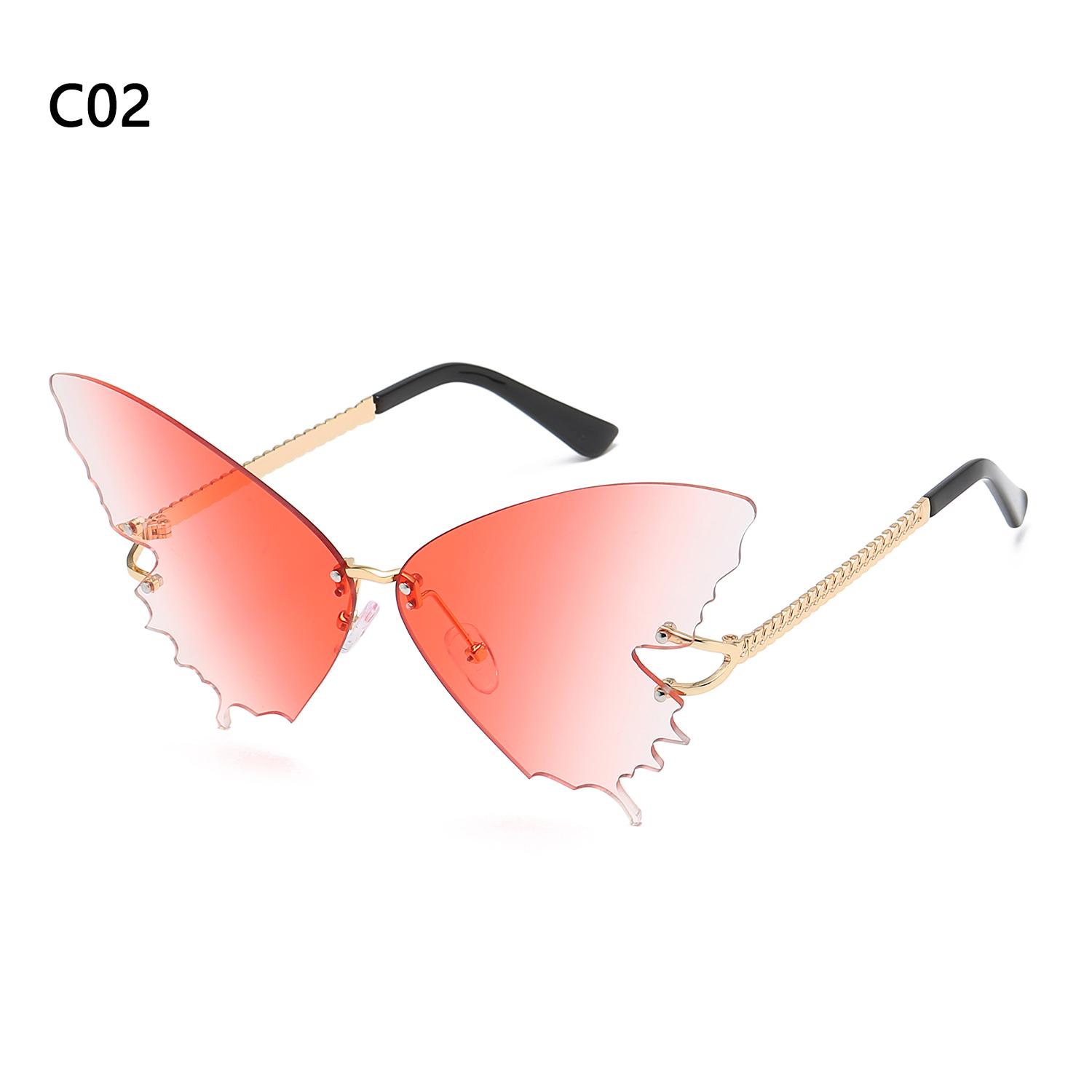 

Women Fashion Rimless Sunglasses Diamond Shape True Film Sun Glasses Personality Ladies Uv400 Trending Narrow Eyewear Streetwear Other