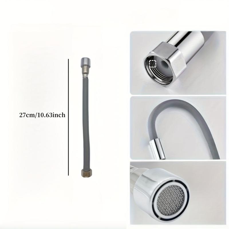 Flexible Faucet Extender Full Rotation Flexible Faucet Outlet Stainless Steel Durable Faucet Extender Home Accessories 27cm 47cm