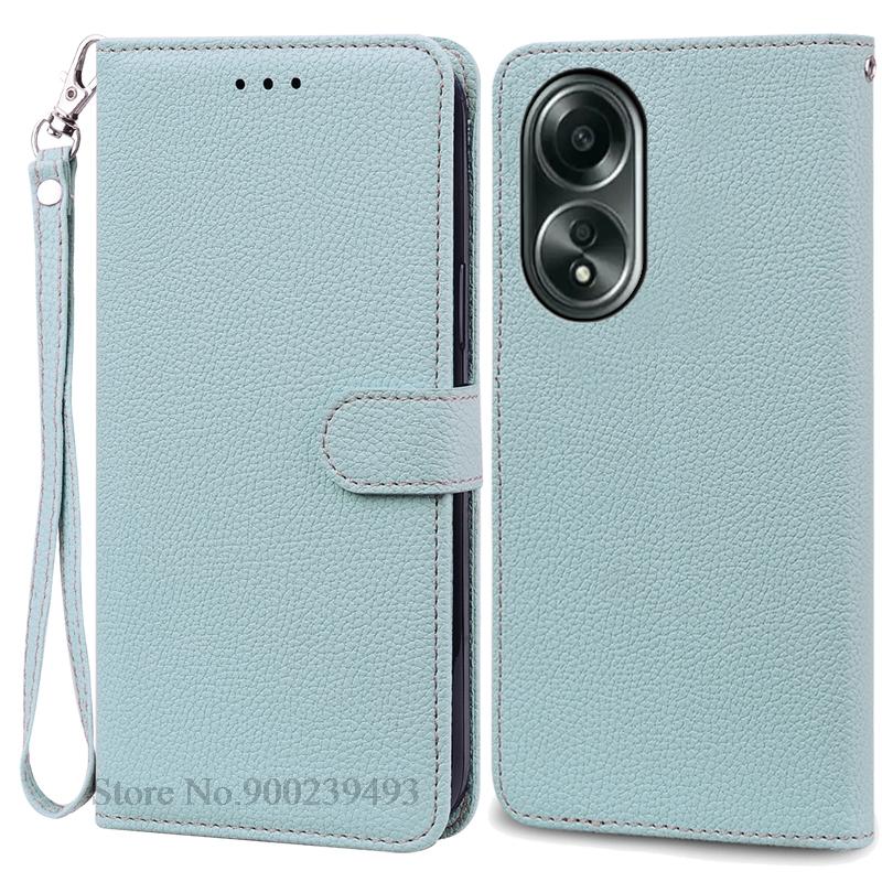 A58 A 58 Case For OPPO A58 Case Silicone Wallet Flip Leather Case For OPPO A58 4G Case Book Cover For OPPO A58 5G Phone Fundas