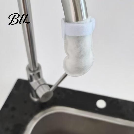 Universal Faucet Filter Cover Water Bag Non-Woven Fabric High-Density Sediment Remover for Soft Flow Tap Rust & Particles Anti-Splash High-density