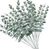 10/20pcs Artificial Plants Multicolor Eucalyptus Leaves Faux Boughs Wedding Bridal Bouquet Home Vase Table Diy Gifts Decora Prop